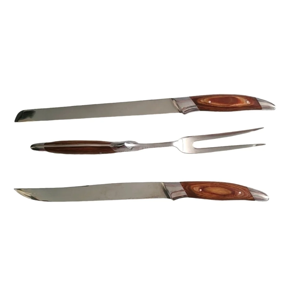 Vintage Samurai Cutleries Knife Serving set Tokyo Japan